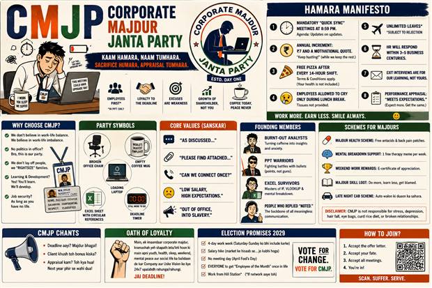 Detailed CMJP campaign board artwork