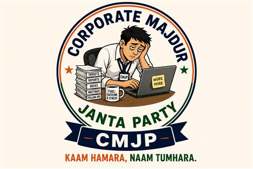 Corporate Majdur Janta Party illustrated emblem